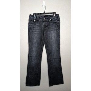 Seven7 Womens 29 Black Bootcut Jeans 33" Inseam
